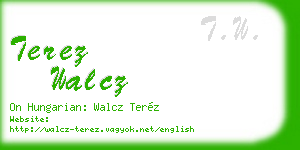 terez walcz business card